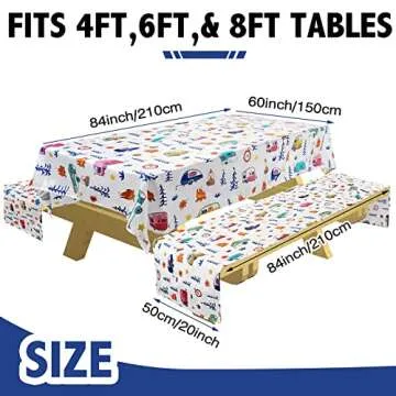 Tudomro Camping Tablecloth Set for Perfect Outdoor Gatherings