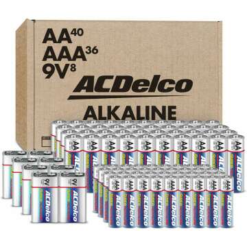ACDelco Battery Combo Pack: AA, AAA, 9V - Long Lasting Power