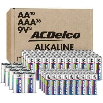 ACDelco Battery Combo Pack: AA, AAA, 9V - Long Lasting Power