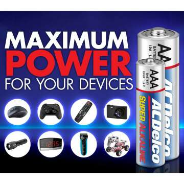 ACDelco Battery Combo Pack: AA, AAA, 9V - Long Lasting Power
