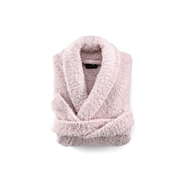 Luxome Ultra Plush Robe Full-Length Soft Cozy Blush