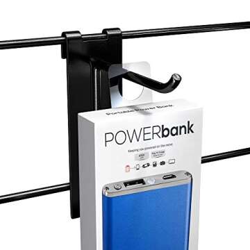 1000 Hole Hang Tags | Heavy Duty Self Adhesive Hanging Tabs | Great for Retail Displays in Business Shops | 7/8" × 1-1/4"