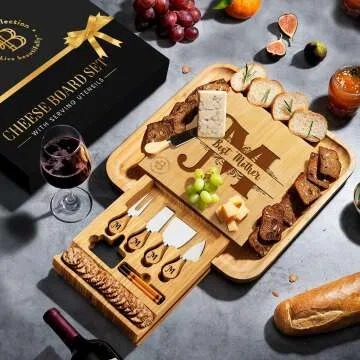 Personalized Charcuterie Board Gift Set - Engraved