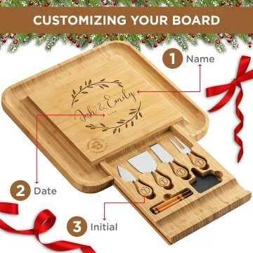 Personalized Charcuterie Board Gift Set - Engraved