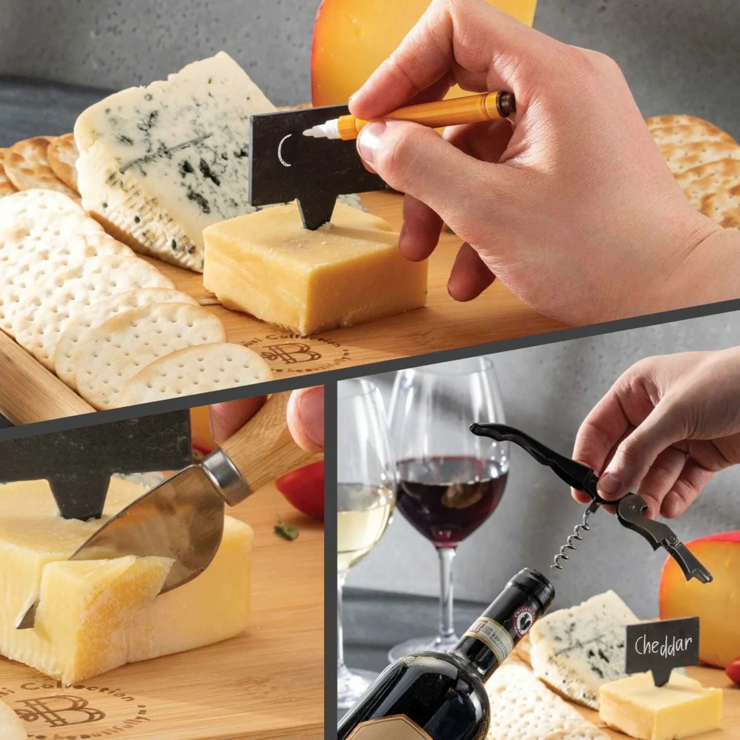 Personalized Charcuterie Board Gift Set - Engraved