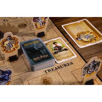 USAOPOLY Munchkin Deluxe Harry Potter Board Game | Officially Licensed Harry Potter Gift | Collectible Steve Jackson's Munchkin Game, Mixed Colours