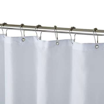 YOSTEV Gold Ombre Shower Curtain for Luxe Bathroom Style