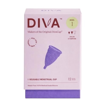 DIVA Cup - Medical Grade Silicone Cup for Period Care - Reusable Menstrual Cup - Up to 12 Hours of C...