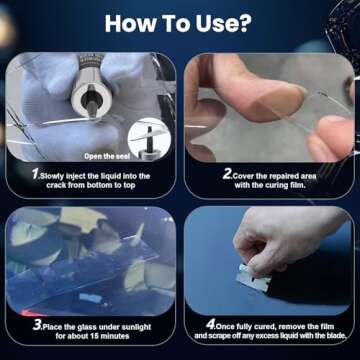 WOOKKIT Windshield Repair Kit - Fix Chips & Cracks