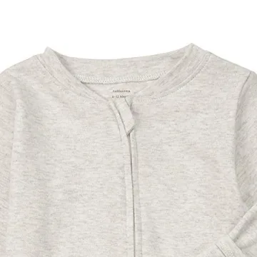 Aablexema Baby Footed Pajamas - 3Pcs Cotton Sleepers