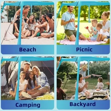 BOTINDO Family Beach Tent Canopy Sun Shade for All Ages