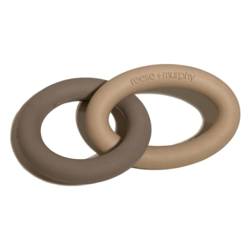 Reese+Murphy Double Ring Dog Chew Toy - Large Dog Toy - Dog Toys for Small Medium Large Breed - Teet...