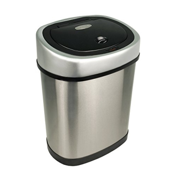 NINESTARS Touchless Infrared Trash Can Set, 13 & 3 Gallon