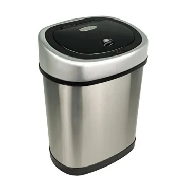 NINESTARS Touchless Infrared Trash Can Set, 13 & 3 Gallon