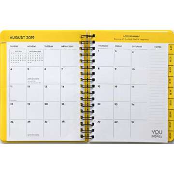 You Are a Badass 17-Month 2019-2020 Monthly/Weekly Planning Calendar
