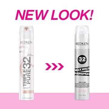 Redken Max Hold Neutral Hairspray 32 | Extreme Maximum High Hold Hairspray | Long-Lasting Lift & Fri...