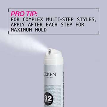 Redken Max Hold Neutral Hairspray 32 | Extreme Maximum High Hold Hairspray | Long-Lasting Lift & Frizz Control | For All Hair Types | Neutral Fragrance