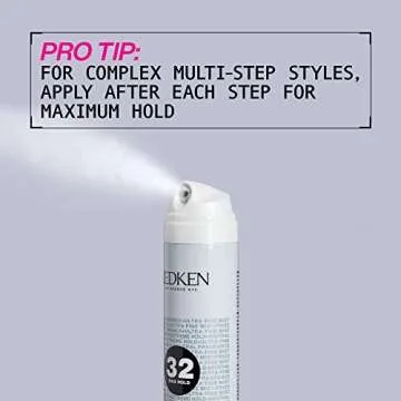 Redken Max Hold Neutral Hairspray 32 | Extreme Maximum High Hold Hairspray | Long-Lasting Lift & Frizz Control | For All Hair Types | Neutral Fragrance