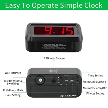 Quality LED Digital Alarm Clock for Home and Travel