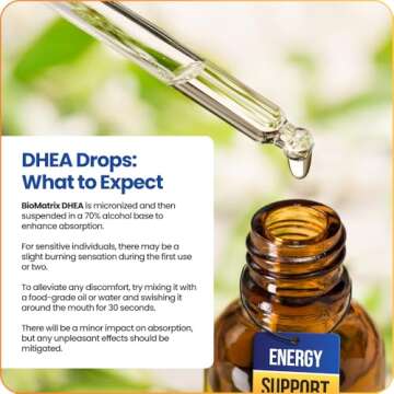 BioMatrix DHEA Liquid Hormone Supplement for Adrenal, Brain, Heart, Bone | Micronized and Liquified ...