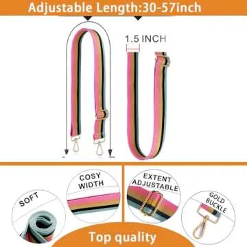 Adjustable S-Jacorry Crossbody Wide Shoulder Purse Strap