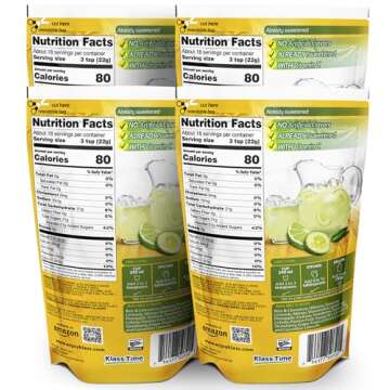 Klass Aguas Frescas | Drink Mix Cucumber Limeade | Flavors From Natural Sources, No Artificial Flavo...