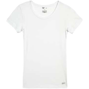 Reebok Girls' 100% Cotton Undershirt - Soft & Comfy Tees