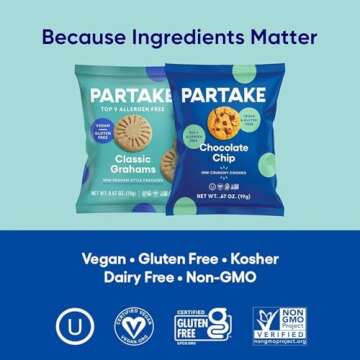 Gluten Free Mini Snack Pack with Chocolate Chip & Graham Crackers