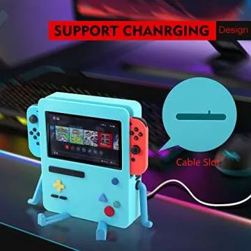 GRAPMKTG Charging Stand Unique Gifts for Game Lover Compatible with Nintendo Switch Portable Dock Pink