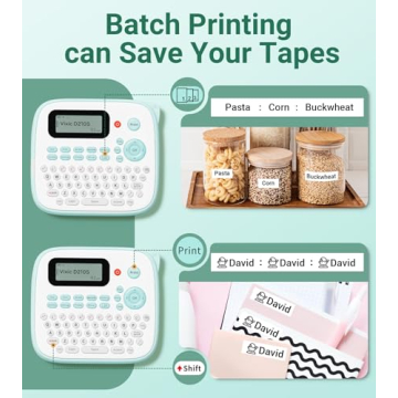 Vixic D210S Label Maker with Tapes for Home and Office