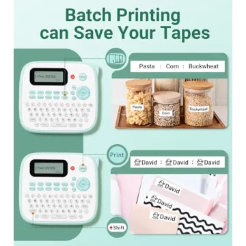 Vixic D210S Label Maker with Tapes for Home and Office