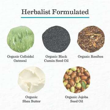 Earth Mama Eczema Cream | Therapeutic Itch Relief Moisturizer Lotion for Itchy Rashes, Bug Bites, Poison Oak, Ivy & Sumac | No Steroids, Artificial Preservatives or Fragrance, 3-oz Tube