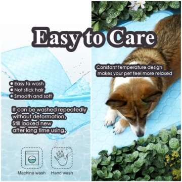 Dog Cooling Mat, Pet Cooling Mat for Dogs Cooling Blanket for Dogs Dog Cooling Pad for Kennels, Crat...