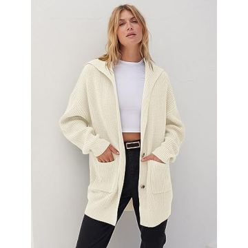 Stylish MEROKEETY Women's Oversized Cardigan Sweater