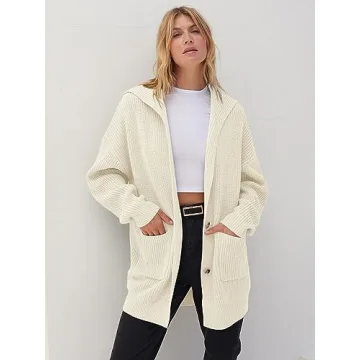 Stylish MEROKEETY Women's Oversized Cardigan Sweater
