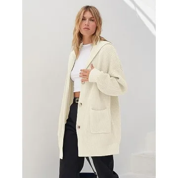 Stylish MEROKEETY Women's Oversized Cardigan Sweater