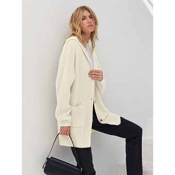 Stylish MEROKEETY Women's Oversized Cardigan Sweater
