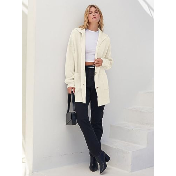 Stylish MEROKEETY Women's Oversized Cardigan Sweater