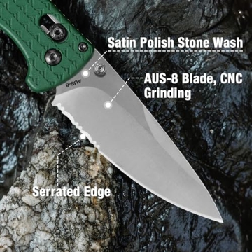 FLISSA 4.5" Lightweight Folding Pocket Knife - EDC Essential