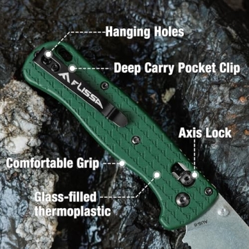 FLISSA 4.5" Lightweight Folding Pocket Knife - EDC Essential