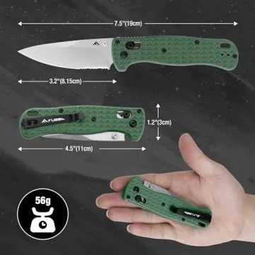 FLISSA 4.5" Lightweight Folding Pocket Knife - EDC Essential