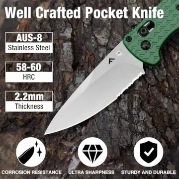 FLISSA 4.5" Lightweight Folding Pocket Knife - EDC Essential