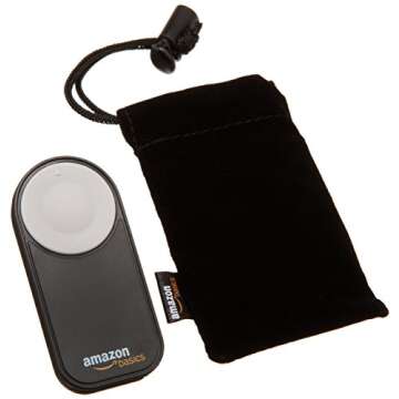 Amazon Basics Wireless Remote Control Shutter Release For Nikon Digital SLR Camera, Black