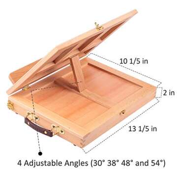 Falling in Art Portable Sketch Easel with Storage Drawer
