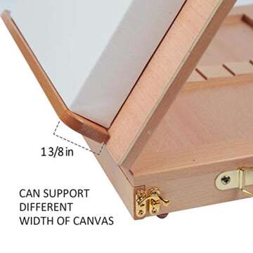 Falling in Art Portable Sketch Easel with Storage Drawer