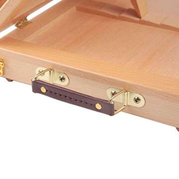 Falling in Art Portable Sketch Easel with Storage Drawer