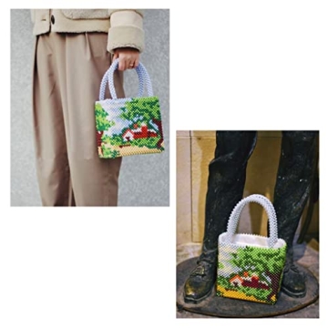 Stylish YUSHINY Acrylic Beaded Tote for Women