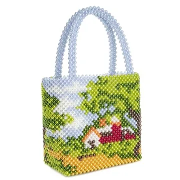 Stylish YUSHINY Acrylic Beaded Tote for Women