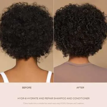VEGAMOUR HYDR-8 Hydrate and Repair Conditioner - Hydrating Conditioner with Marula Oil, Moringa Oil, Ceramides & Biotin, Natural Conditioner for Dry Hair