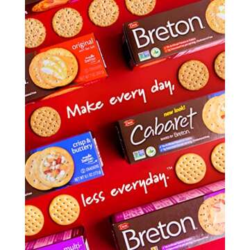 Breton Multigrain Crackers, 7.3 Ounce (Pack of 3)